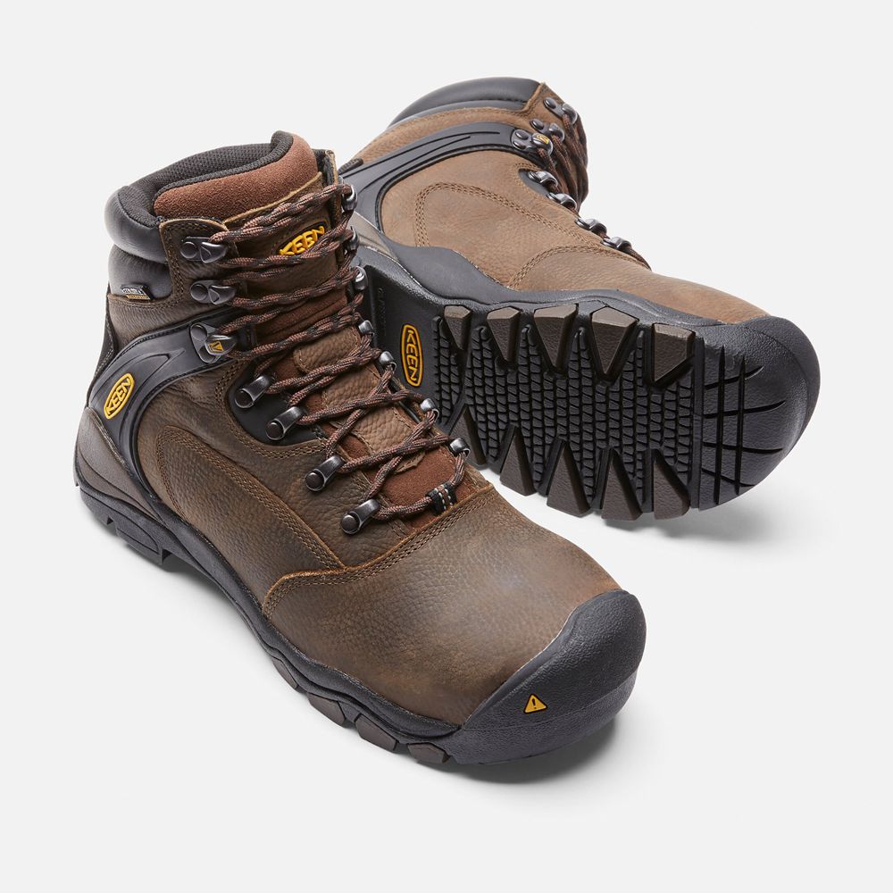 Botte de Travail Keen Homme Marron | Louisville 6\" (Steel Toe) | SATPG-6375